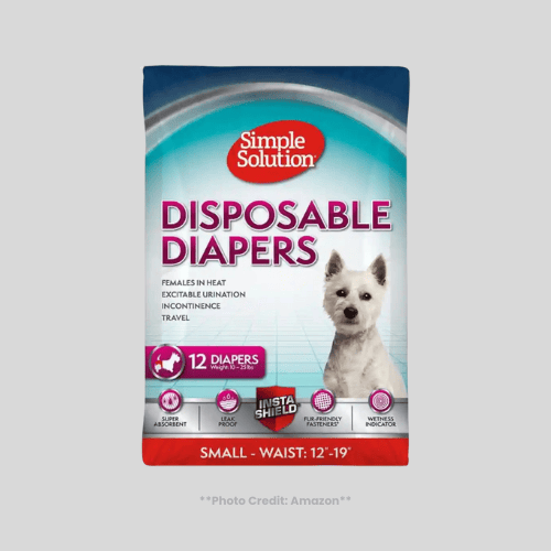 Pet Travel Gear Simple Solutions Female Dog Diapers