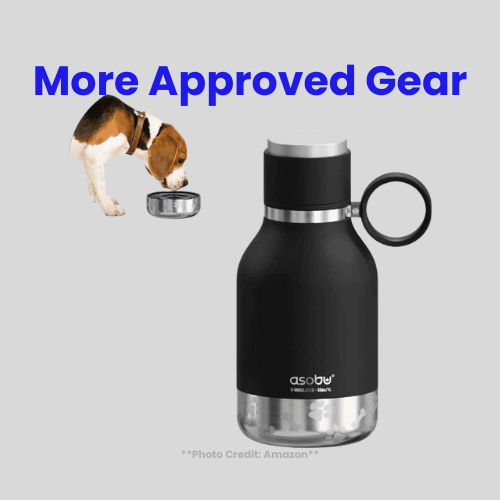 Home Asobu Dog Bowl Attached to Stainless Steel Insulated Travel Bottle for Human 33 Ounce